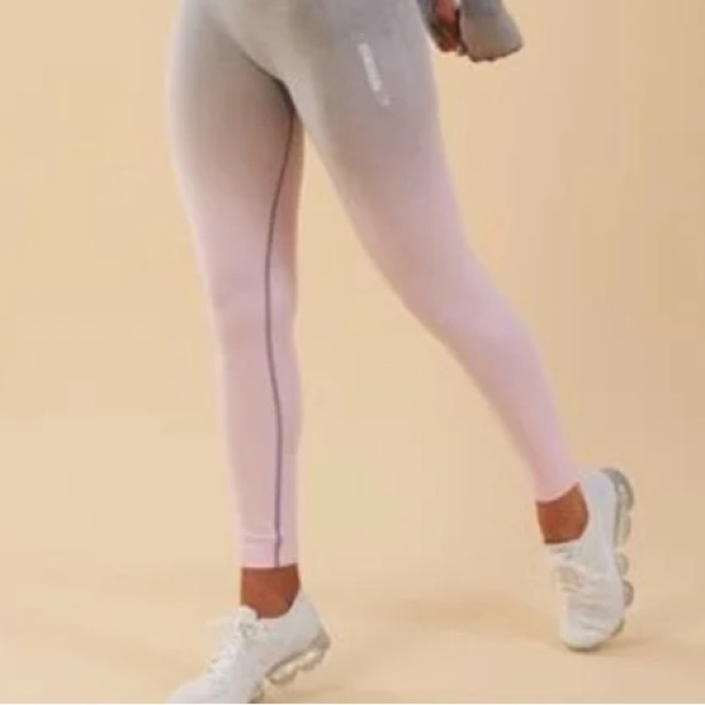Gymshark Ombré Seamless Leggings, Pink Marl, XS